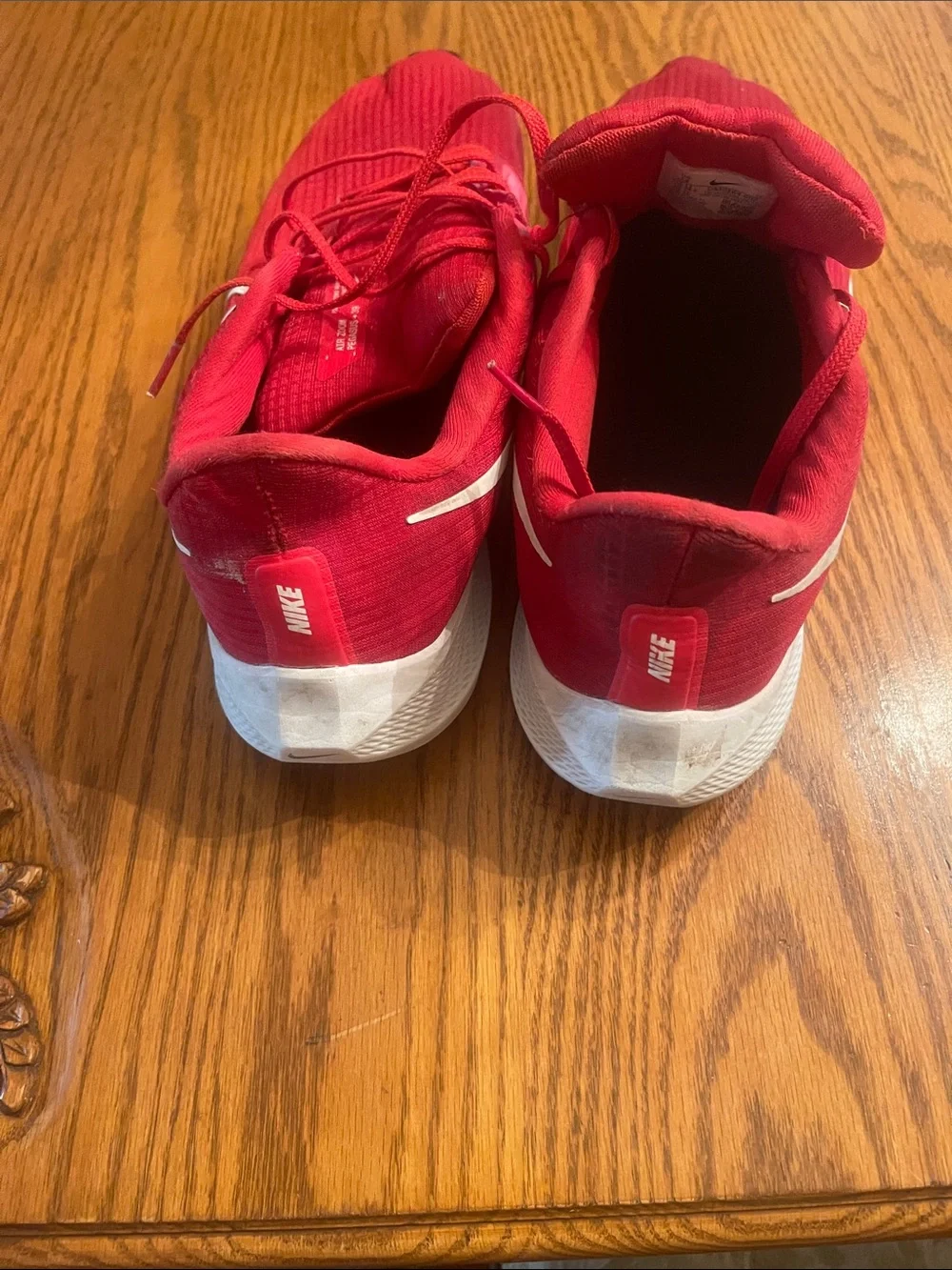 Red Athletic Sneakers with White Logo